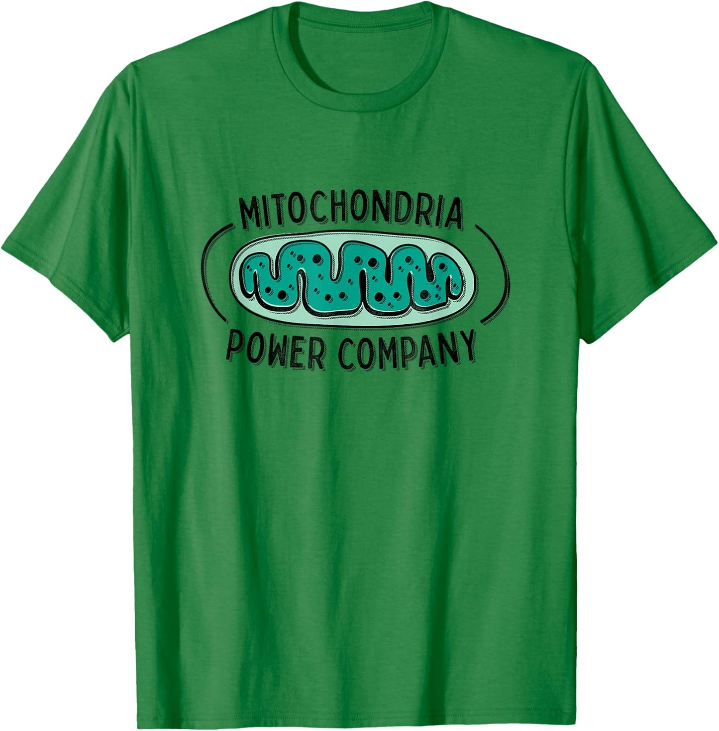 Cute Funny Lab Geek Mitochondria Power Company T-Shirt - T-Shirt | Irish Green
