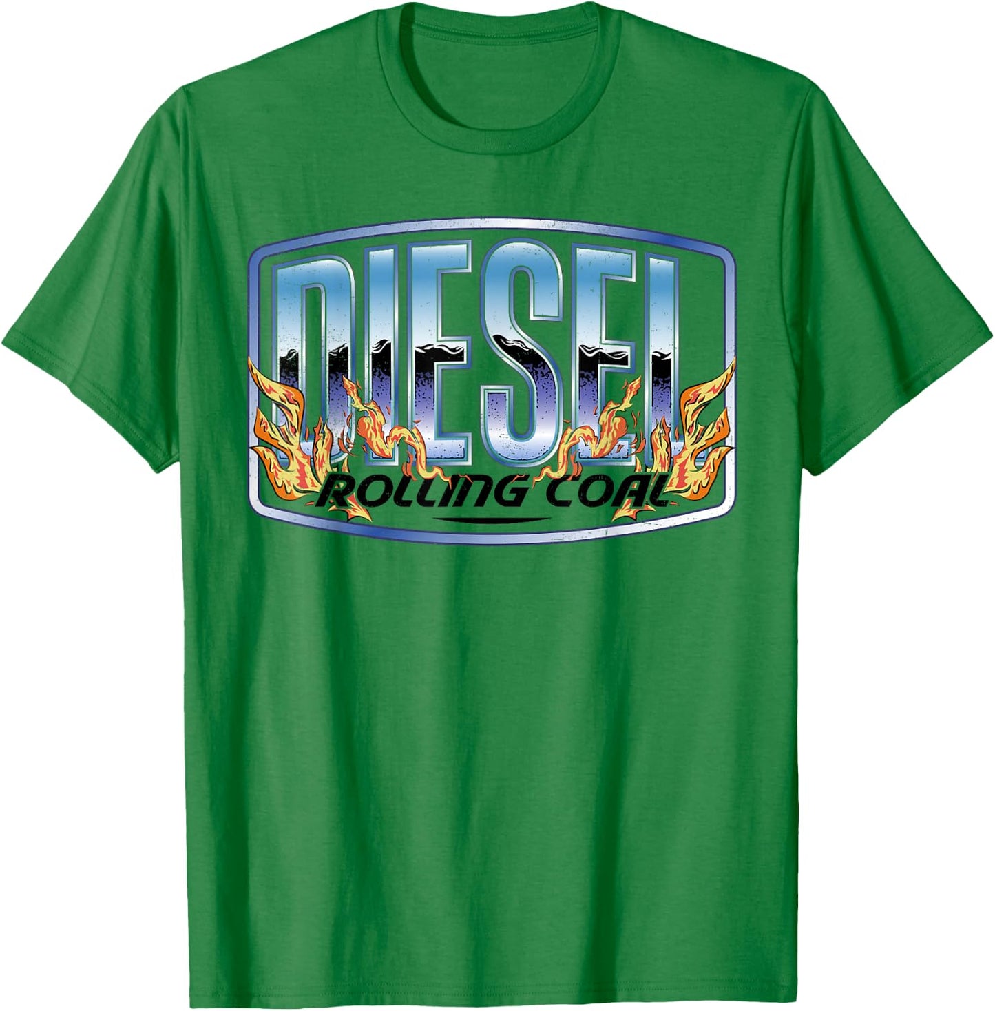 Diesel Rolling Coal Trucker Truck Driver Mechanic Retro Men T-Shirt - T-Shirt | Irish Green