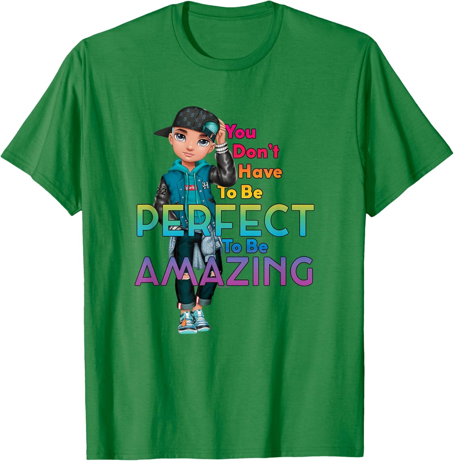 Rainbow High River Kendall Amazing Quote T-Shirt - T-Shirt | Irish Green