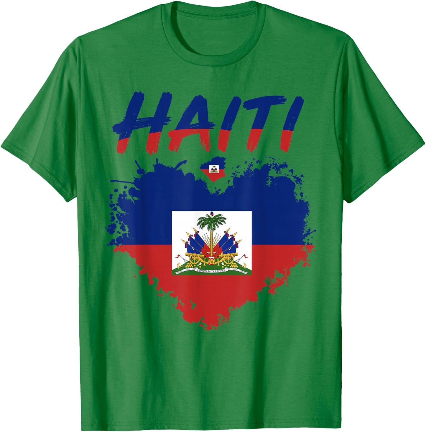 Haiti Haitian Flag Pride Men Women Kids T-Shirt - T-Shirt | Irish Green