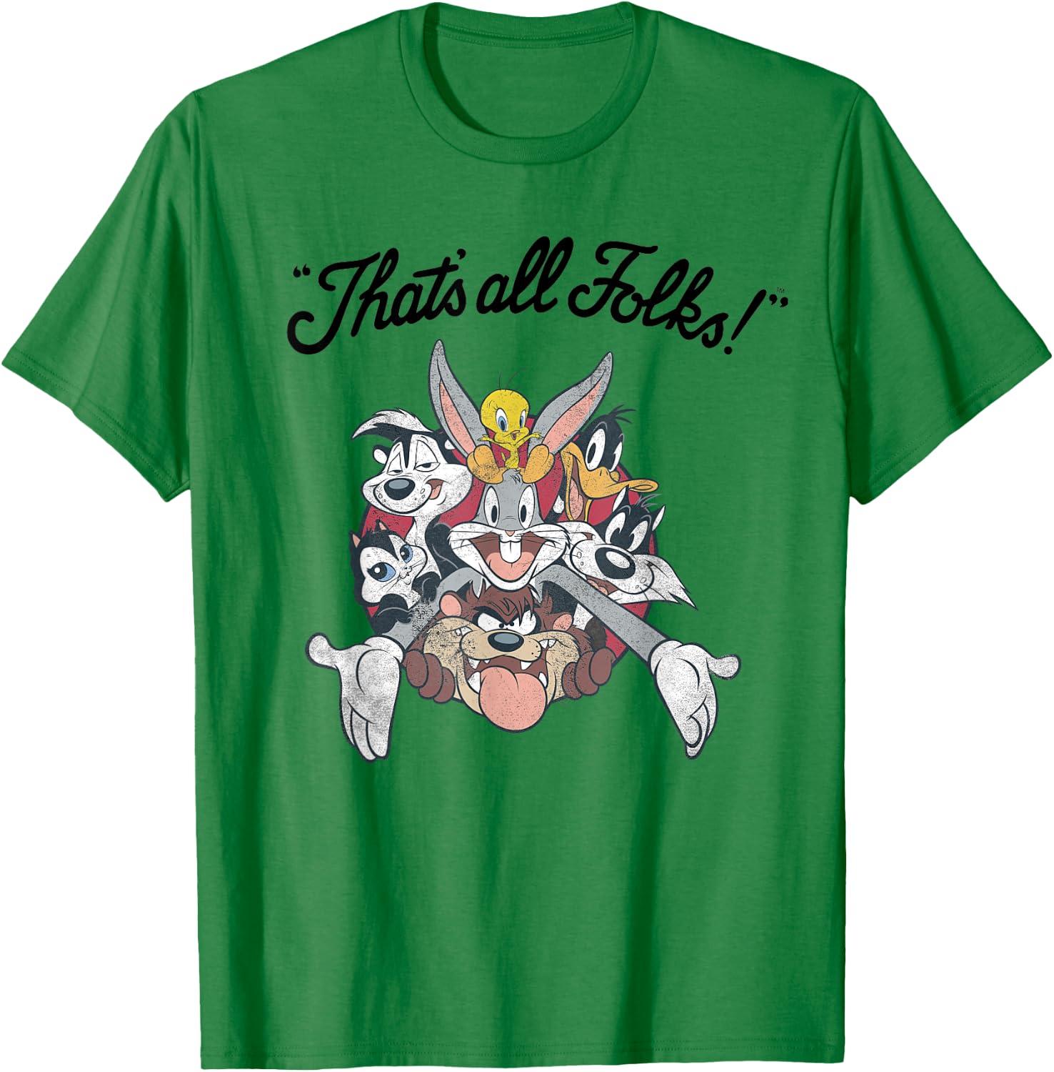 All Stars That's All Folks T-Shirt - T-Shirt | Irish Green