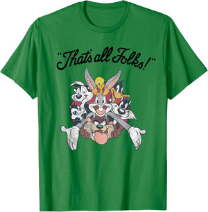 All Stars That's All Folks T-Shirt - T-Shirt | Irish Green