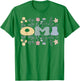 Groovy Omi Grandmother Flowers Omi Grandma T-Shirt - T-Shirt | Irish Green