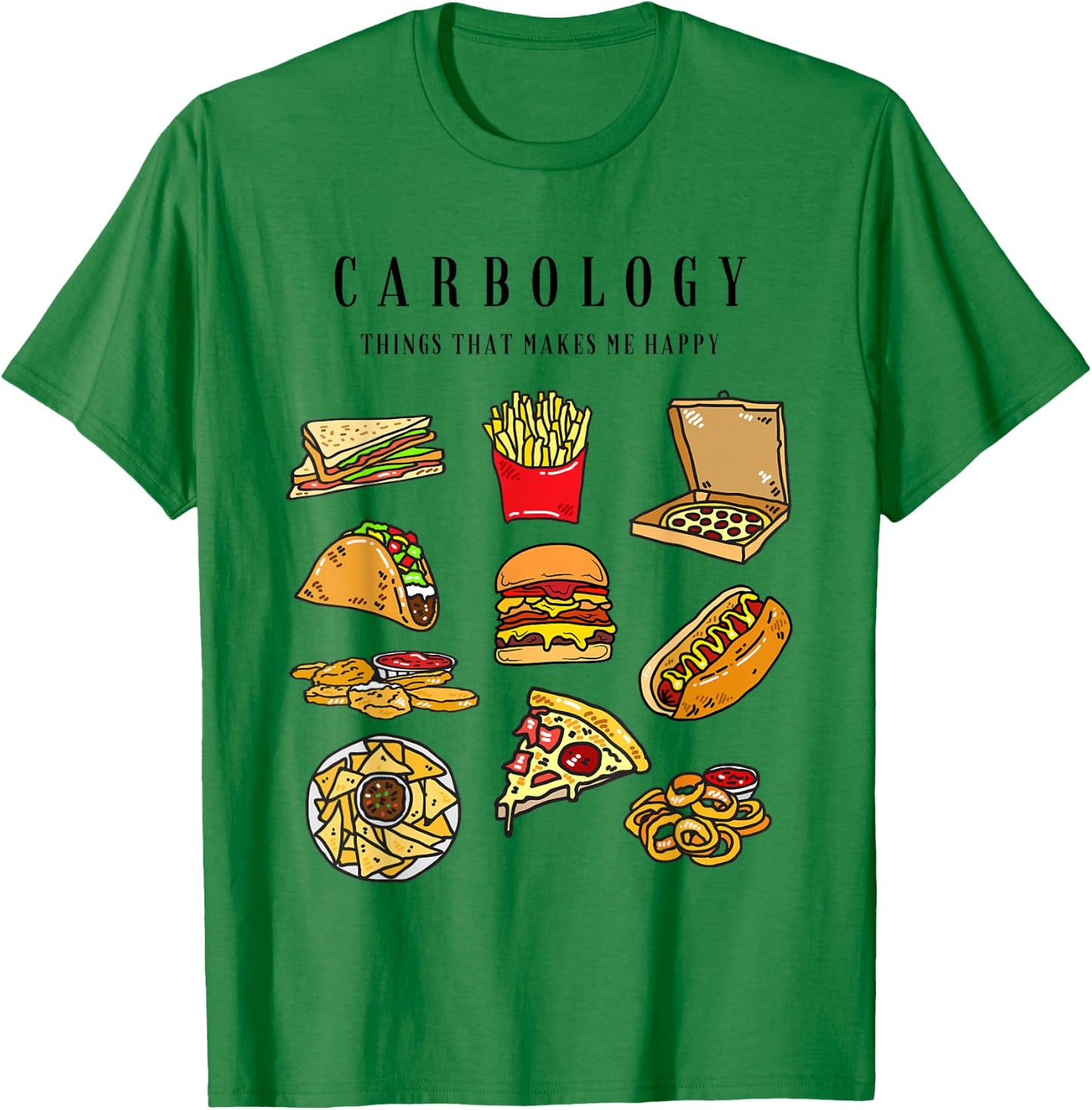 Carbology I love carbs funny vintage carbohydrates gift T-Shirt - T-Shirt | Irish Green