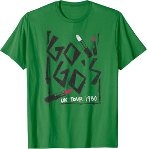 The Go-Go's - UK 1980 Tour T-Shirt - T-Shirt | Irish Green