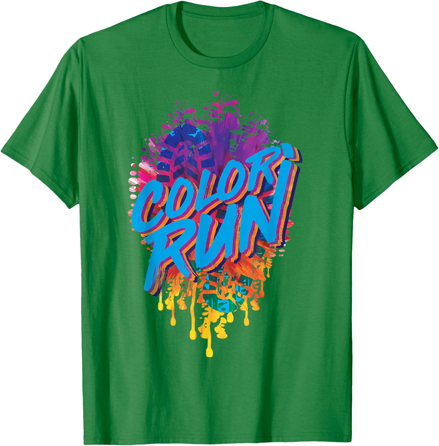 Color Run Shirt Kids Fun Race for Powder Color Runs T-Shirt - T-Shirt | Irish Green
