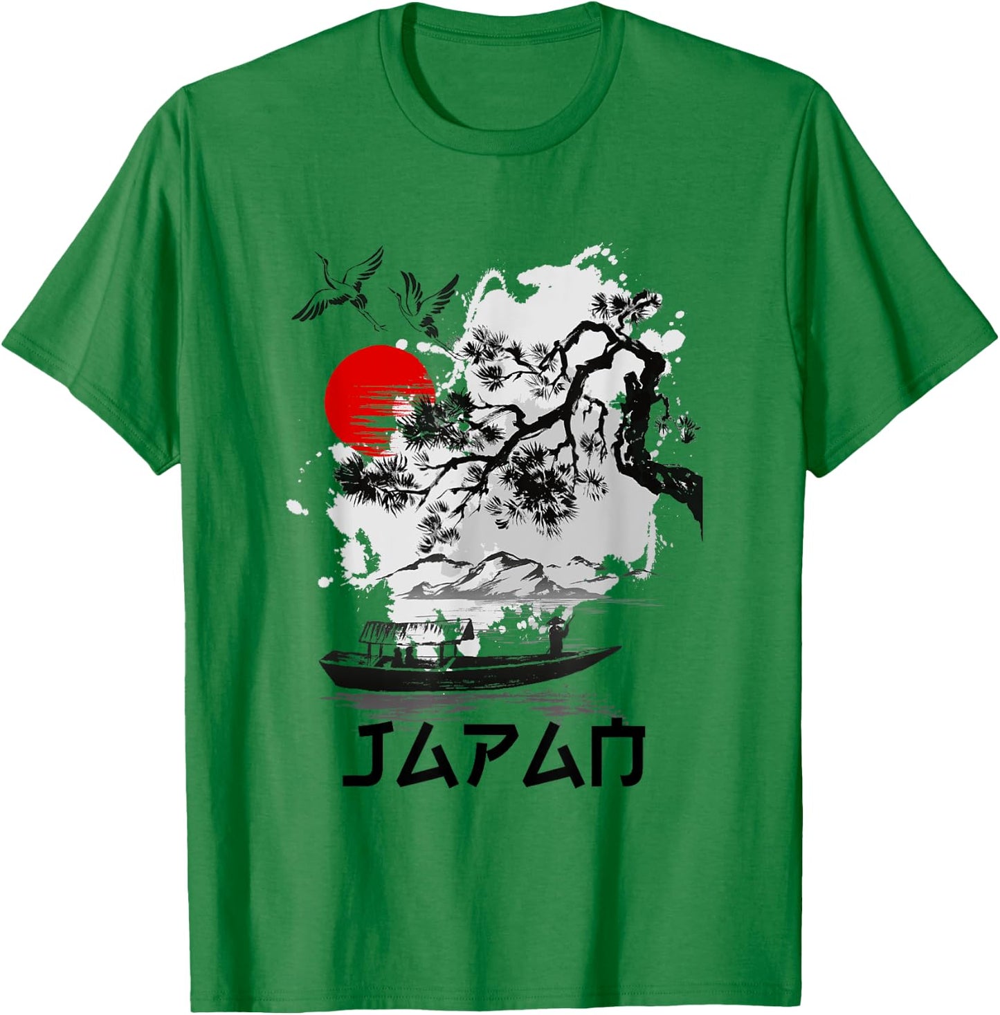 I Love Japan Nature And Culture, Tokyo Japan Graphic Design T-Shirt - T-Shirt | Irish Green