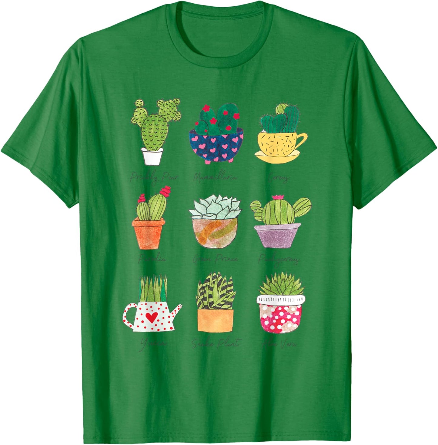 Succulent Cactus Shirt Plant Lover Gardener Pothead Birthday T-Shirt - T-Shirt | Irish Green