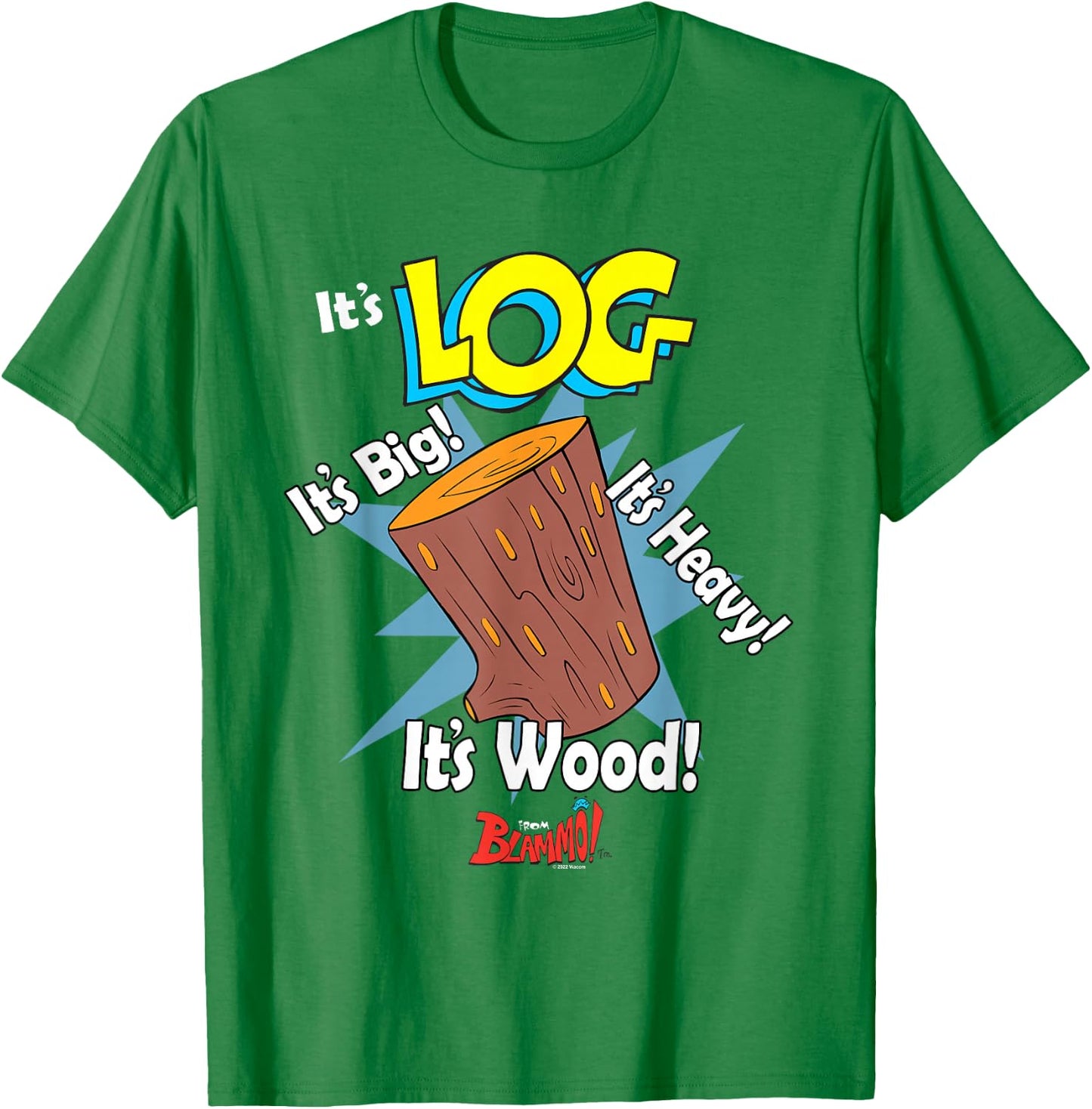 Ren and Stimpy It's Log! from Blammo! T-Shirt - T-Shirt | Irish Green