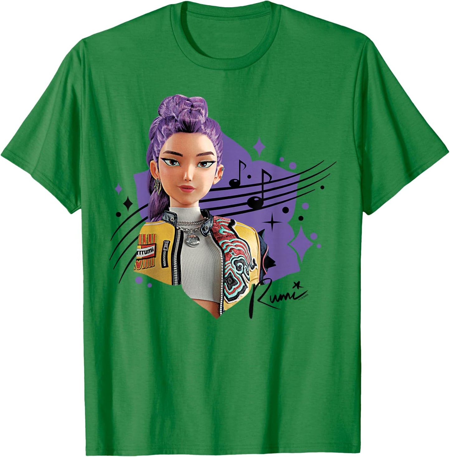 Kpop Demon Hunters Rumi Officially Licensed T-Shirt - T-Shirt | Irish Green