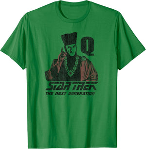 Star Trek Q Point T-Shirt - T-Shirt | Irish Green