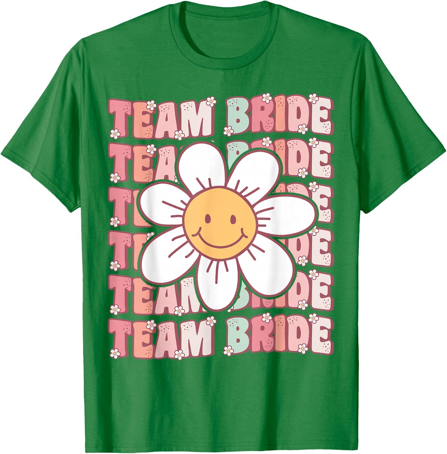 Groovy Team Bride Bridesmaid Bachelorette Party Wedding T-Shirt - T-Shirt | Irish Green