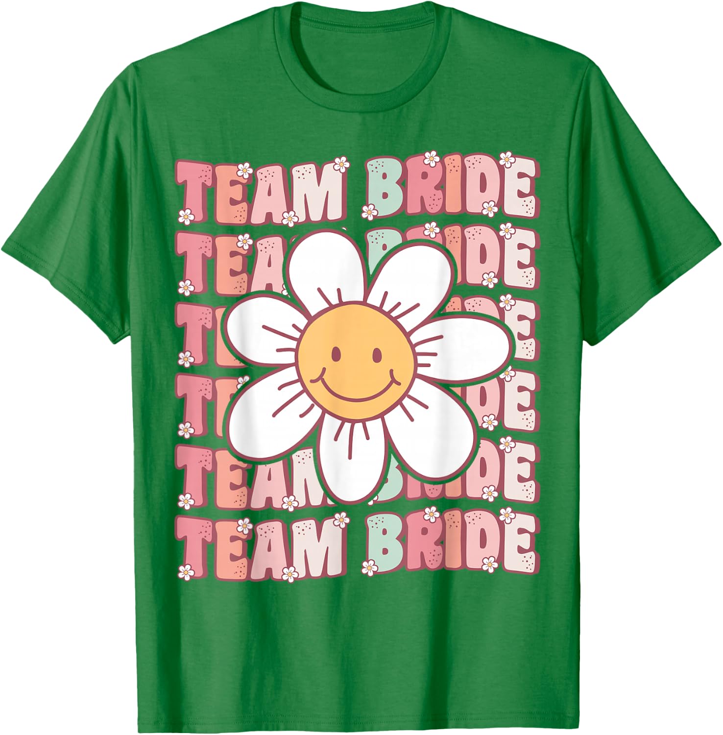 Groovy Team Bride Bridesmaid Bachelorette Party Wedding T-Shirt - T-Shirt | Irish Green
