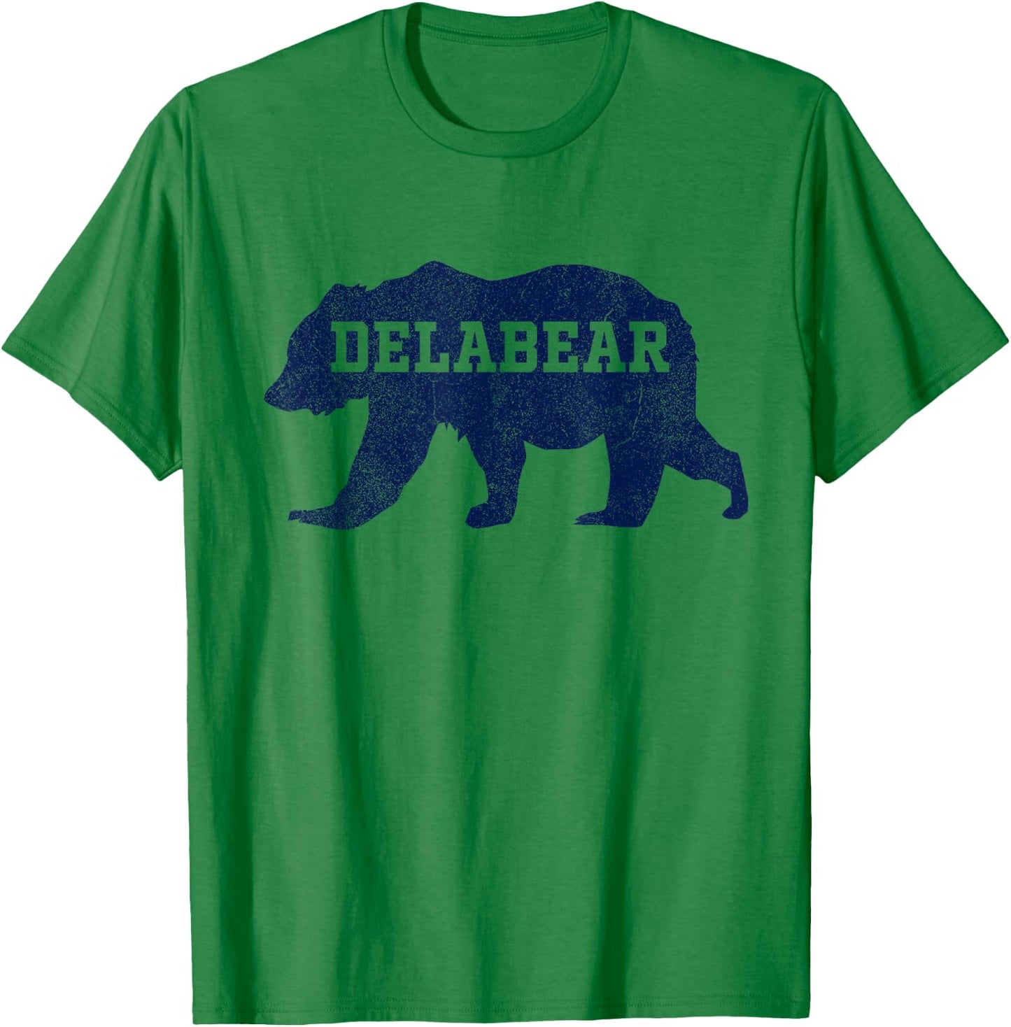 DELABEAR - Bear Running Through Delaware and Delco T-Shirt - T-Shirt | Irish Green