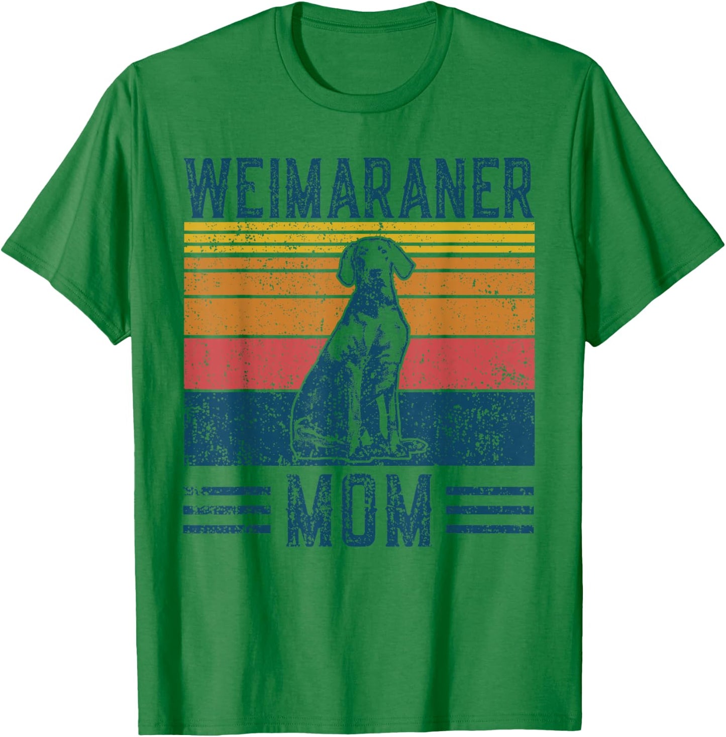 Dog Weimaraner Mom - Vintage Weimaraner Mom T-Shirt - T-Shirt | Irish Green