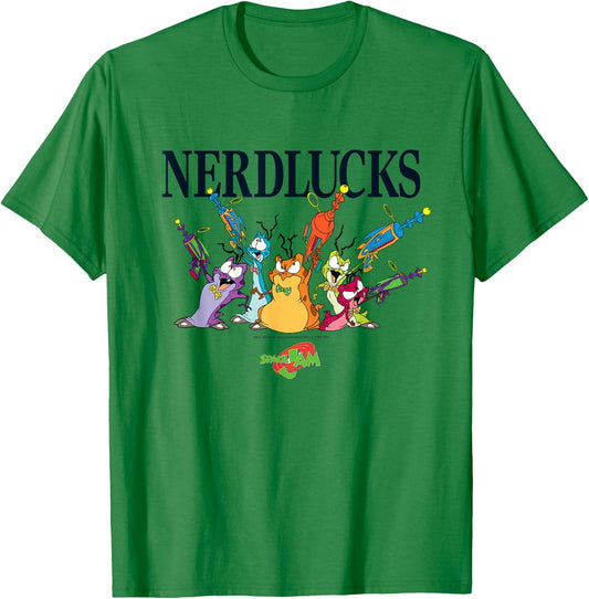 Space Jam Nerdlucks T-Shirt - T-Shirt | Irish Green
