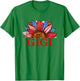 Sunflower Gigi 4th of July Patriotic Women Mother's Day T-Shirt - T-Shirt | Irish Green
