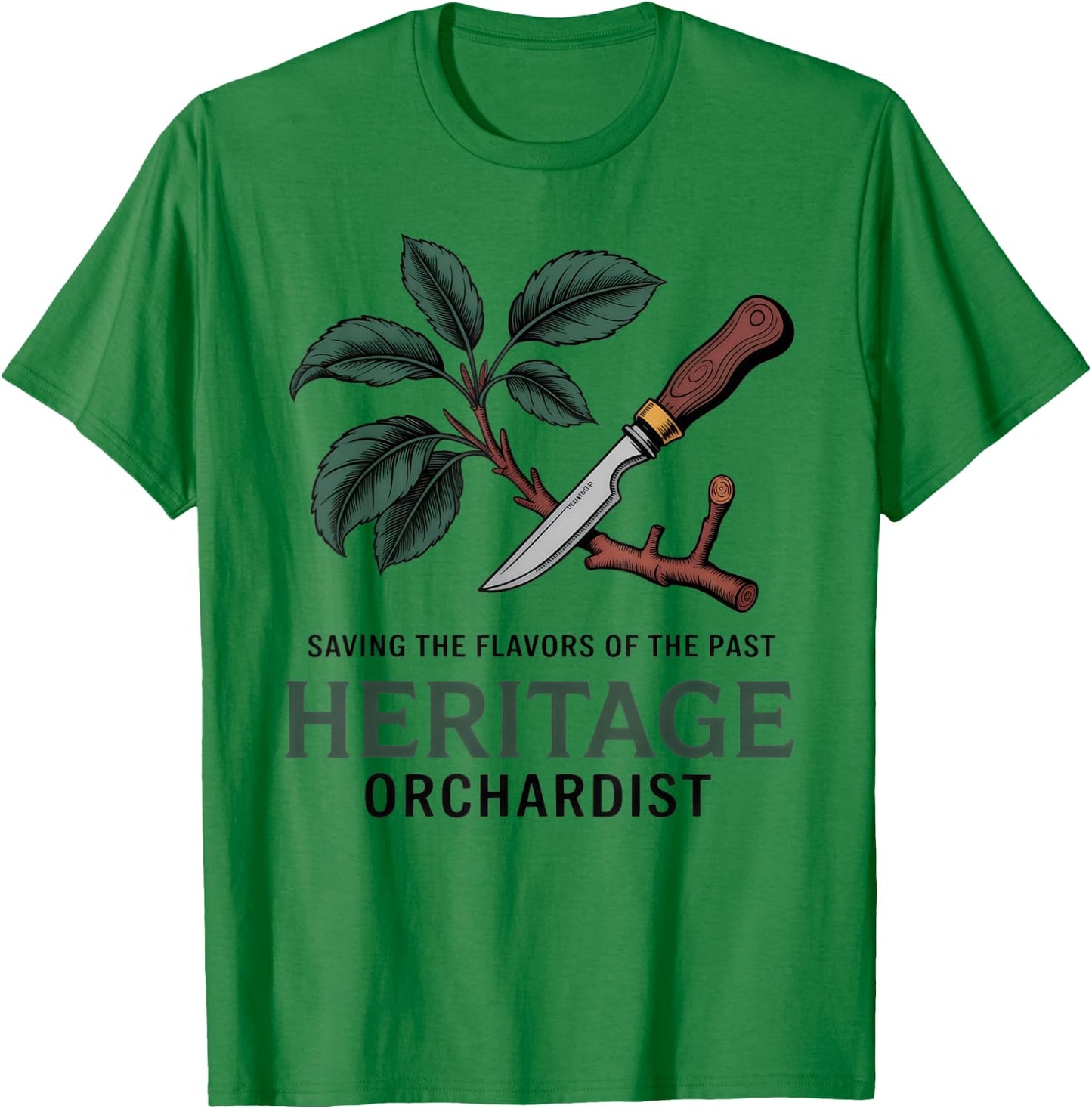 Heritage Orchardist Heirloom Tree Grafting T-Shirt - T-Shirt | Irish Green