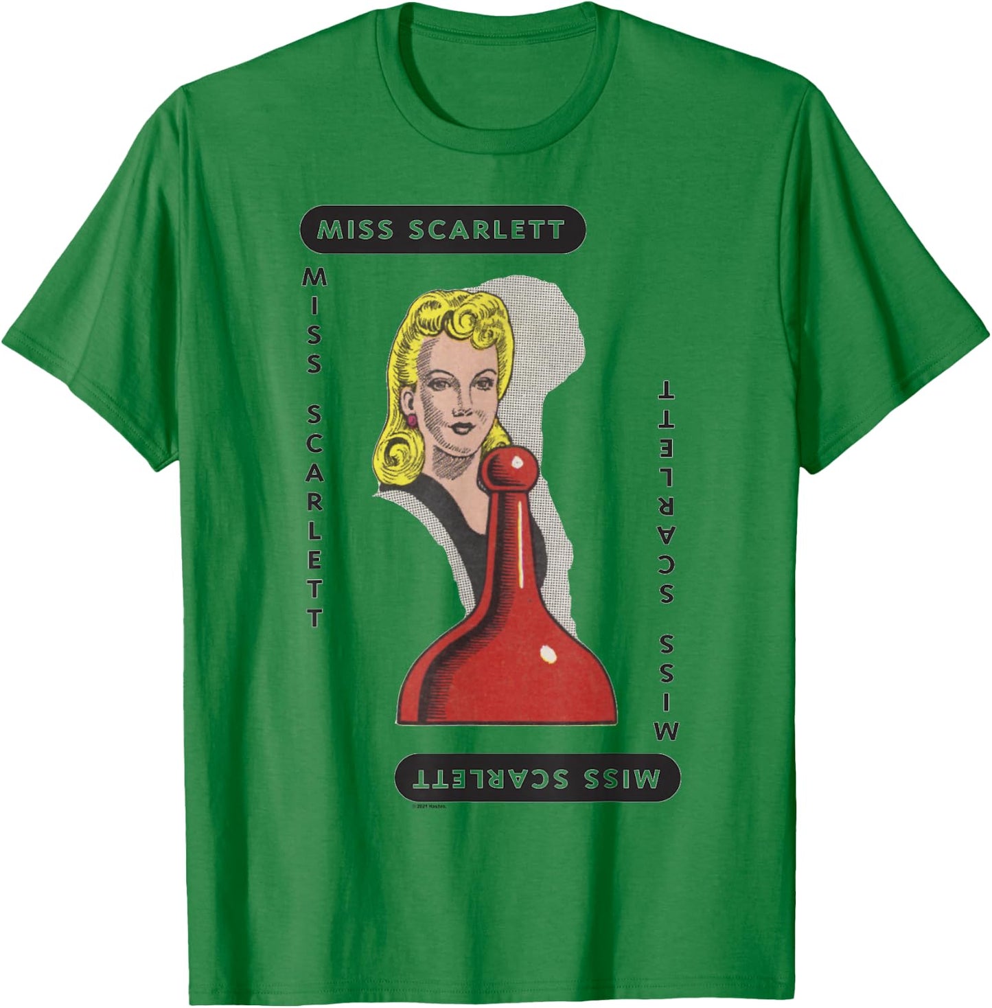 Clue Miss Scarlett Playing Card Halloween Costume T-Shirt - T-Shirt | Irish Green