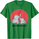 Save The Elephants Funny Elephant Lover Boys Girls Graphic T-Shirt - T-Shirt | Irish Green