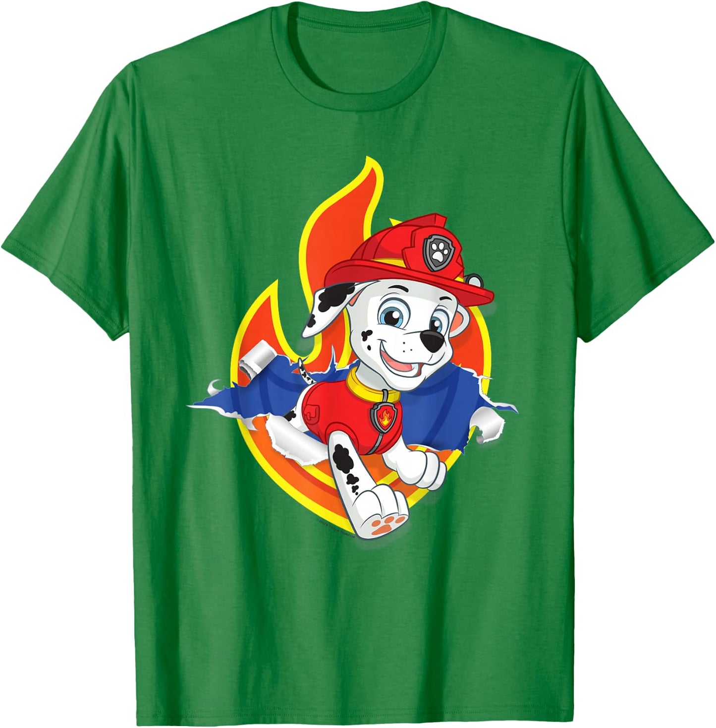 Paw Patrol Marshall Torn Badge T-Shirt - T-Shirt | Irish Green