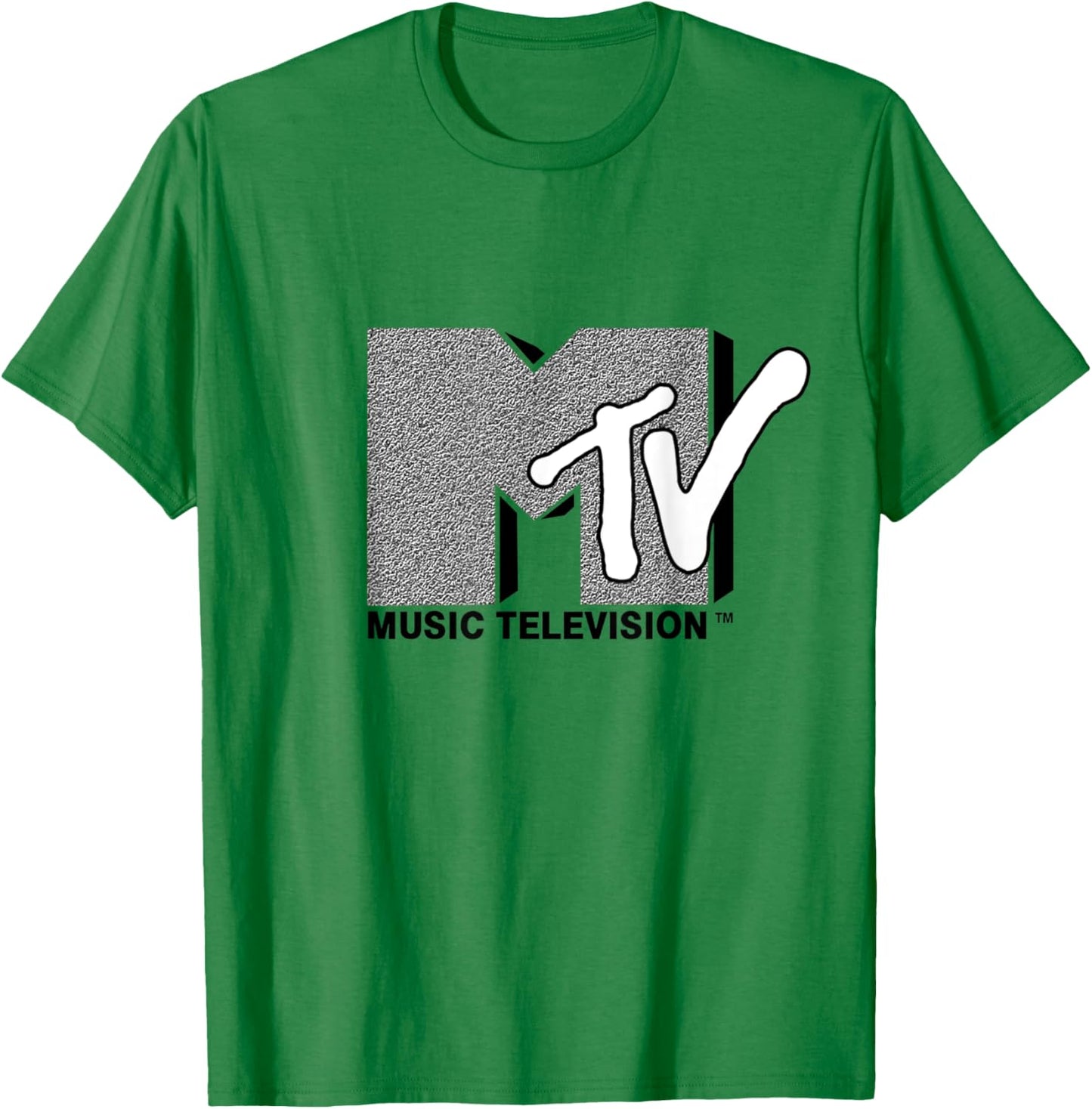 Mademark x MTV - Classic Official Original MTV Logo with wall structure T-Shirt - T-Shirt | Irish Green