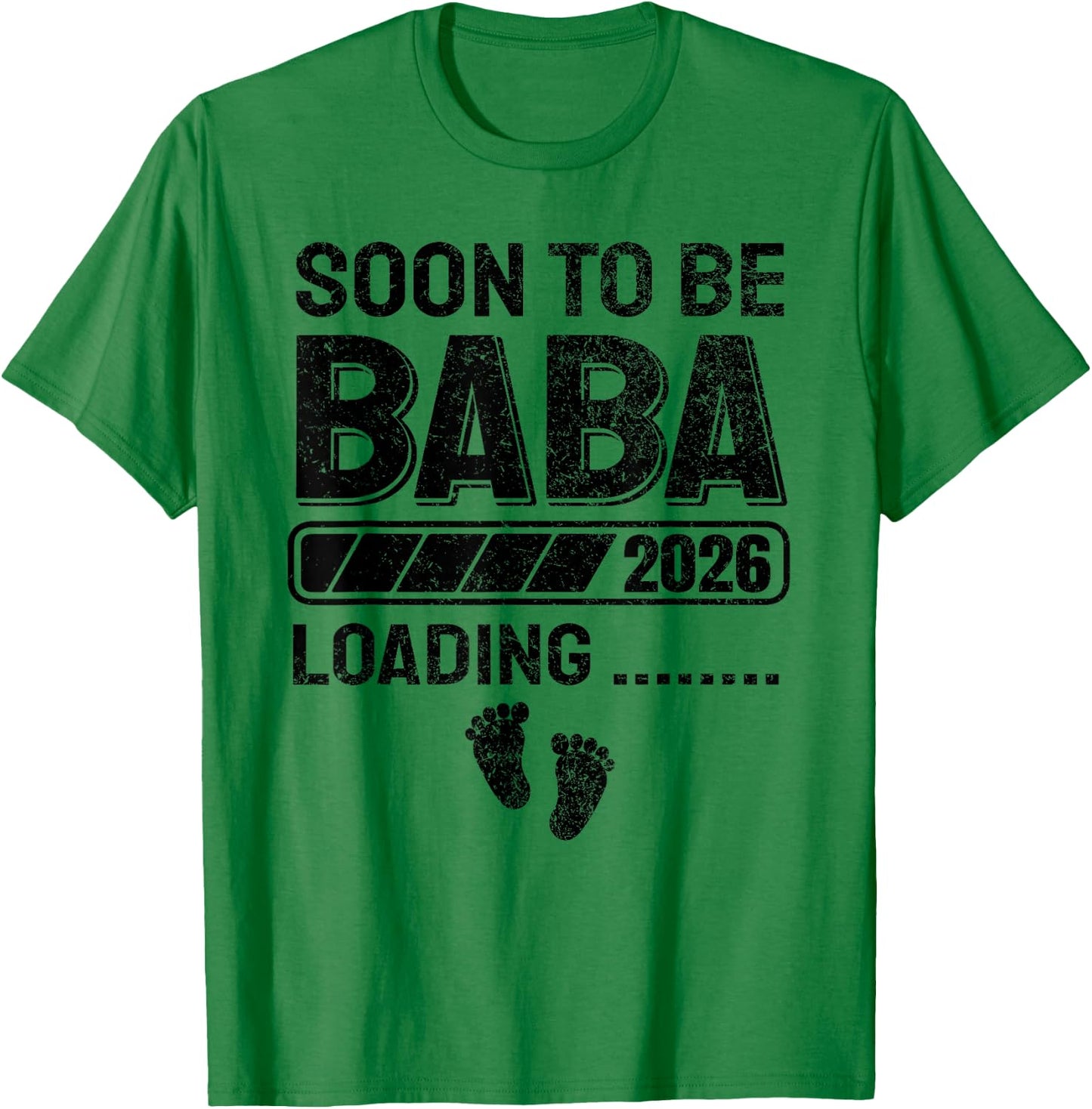Baba to Be Soon to Be Baba 2026 T-Shirt - T-Shirt | Irish Green