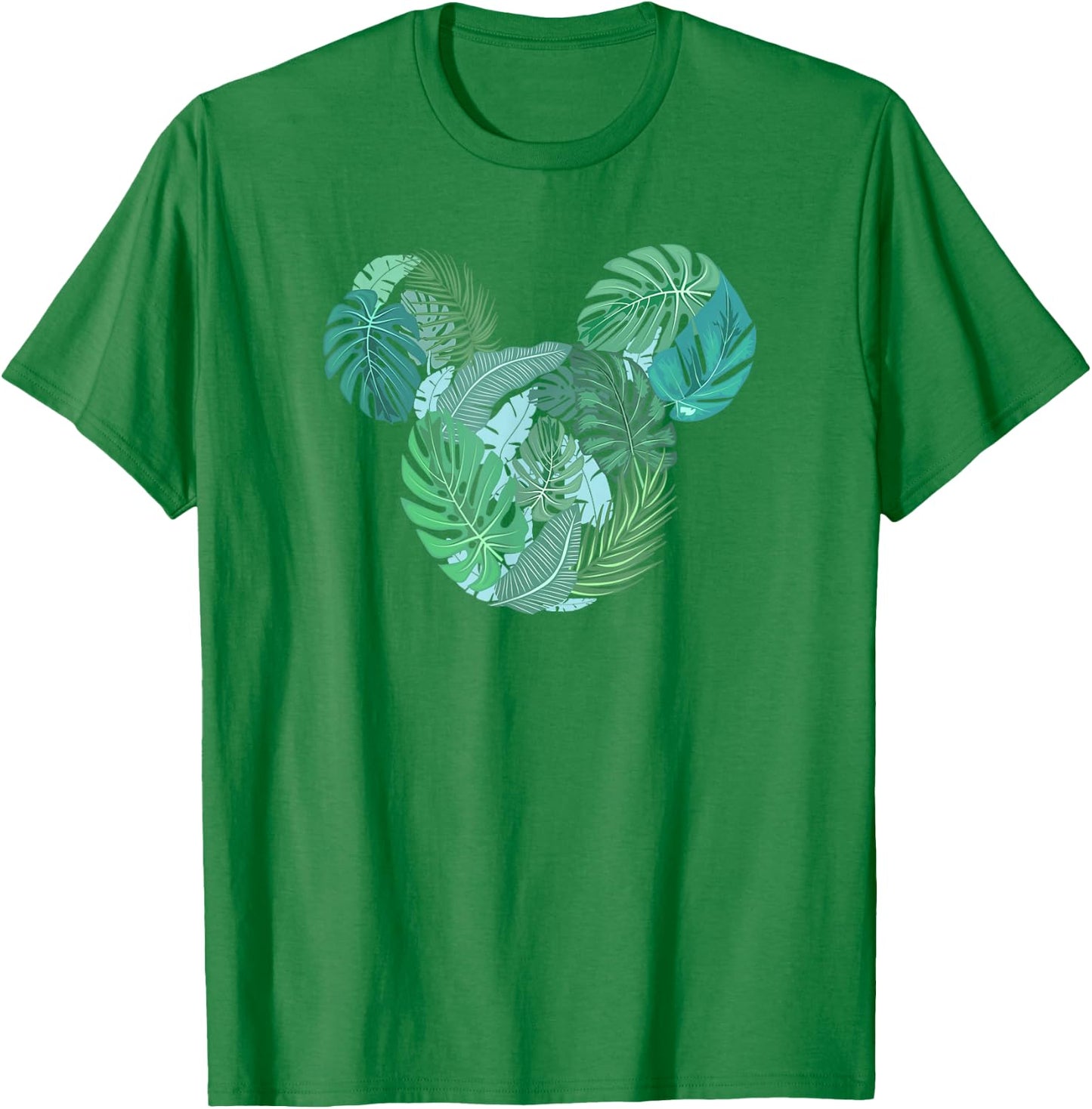Disney Mickey Classic Mickey Tropical Face Fill V2 T-Shirt - T-Shirt | Irish Green
