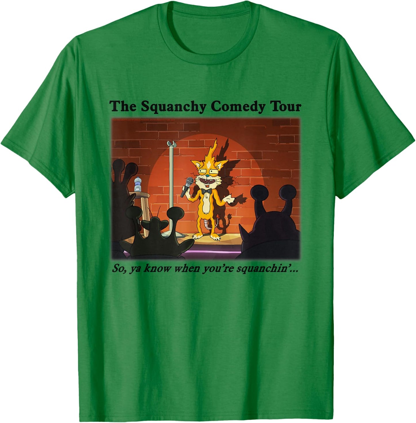 Rick and Morty The Squanchy Comedy Tour T-Shirt - T-Shirt | Irish Green