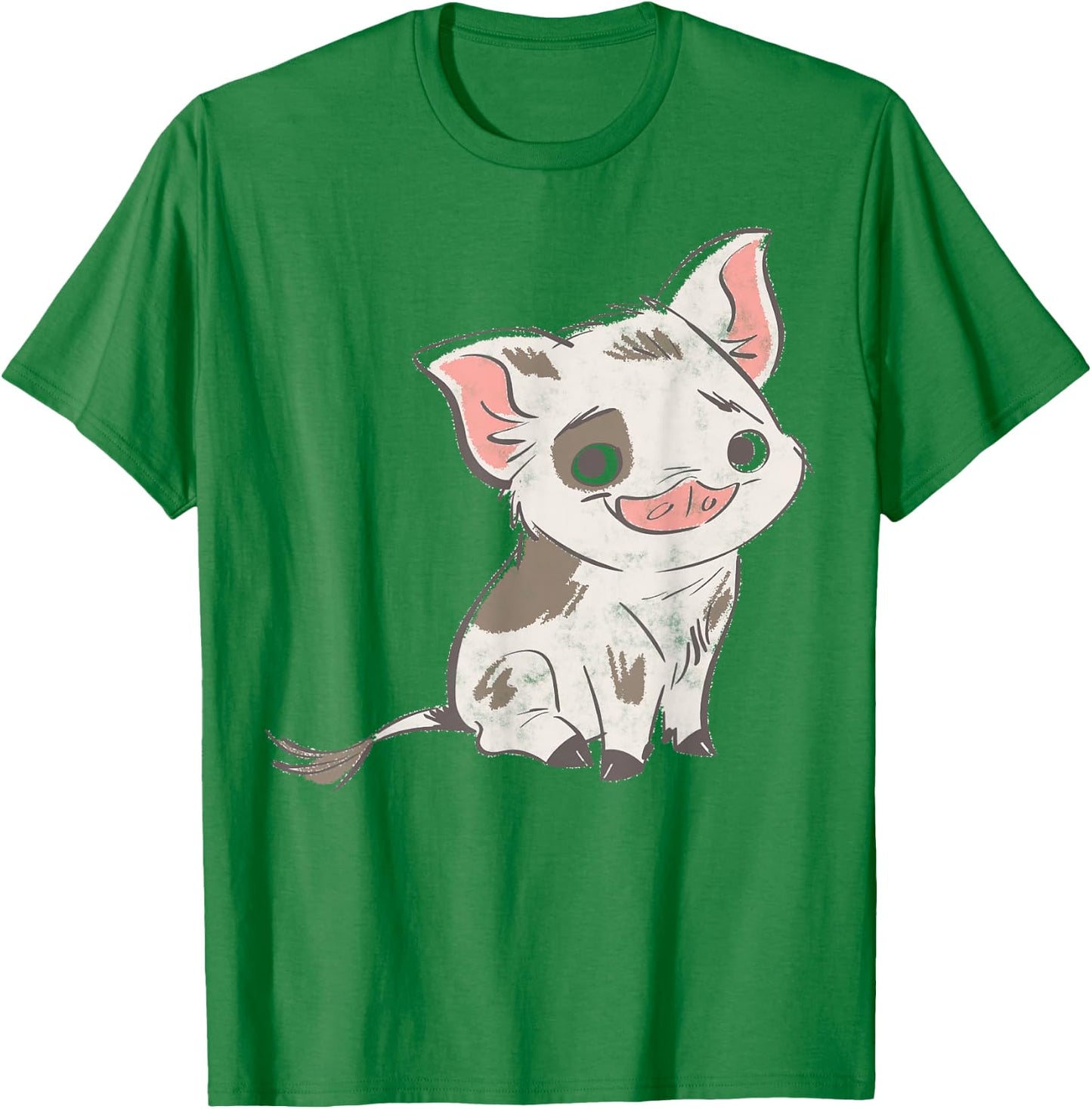 Disney Moana Pua Drawn Smile Graphic T-Shirt - T-Shirt | Irish Green