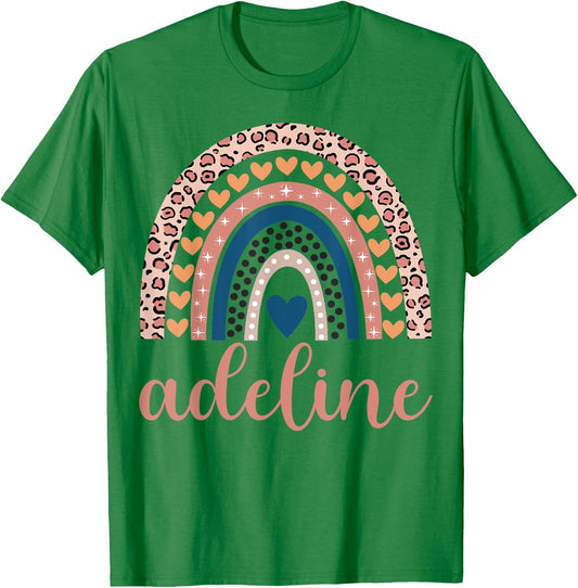 Adeline Adeline Name Birthday Shirt Gift T-Shirt - T-Shirt | Irish Green