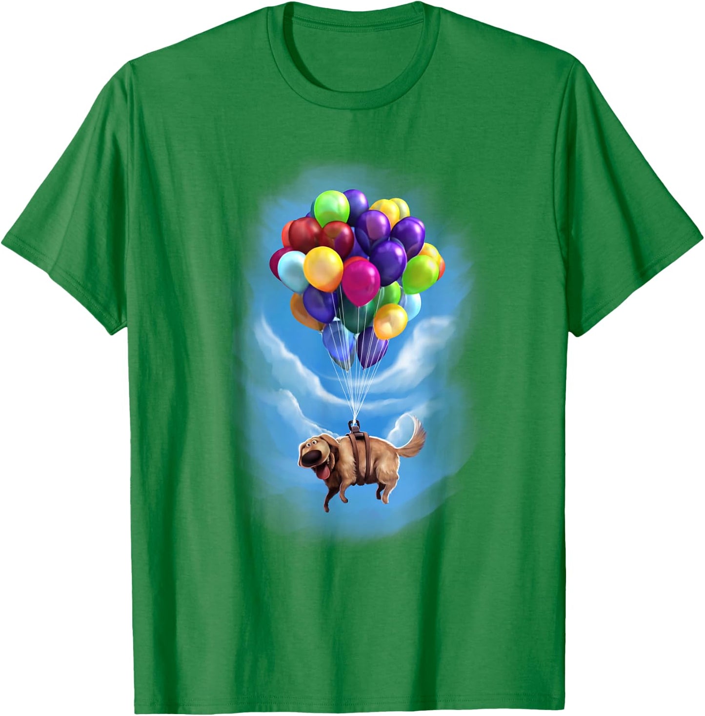 Disney Pixar Up Dug Balloon Floating Graphic T-Shirt - T-Shirt | Irish Green