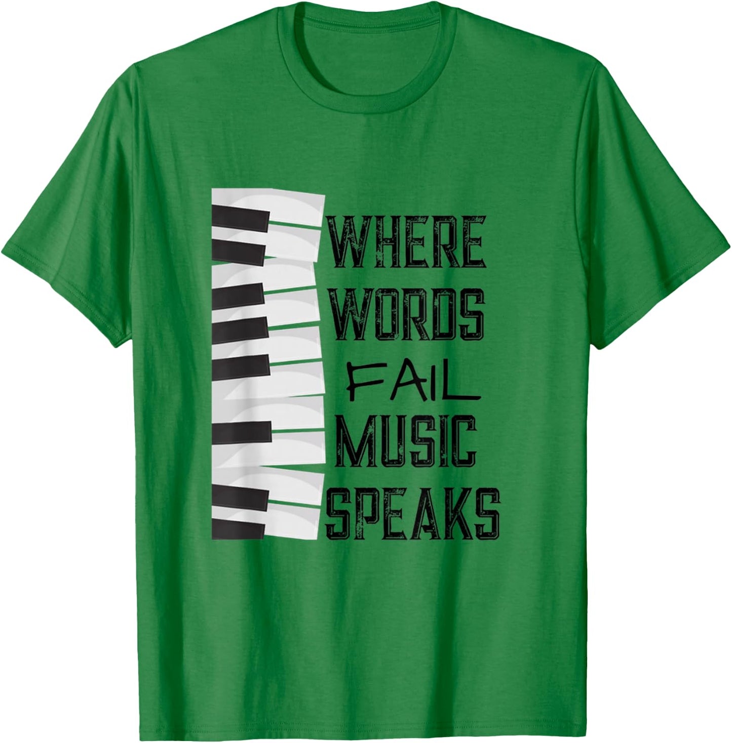 Music Lovers Themed Gift T-Shirt - T-Shirt | Irish Green