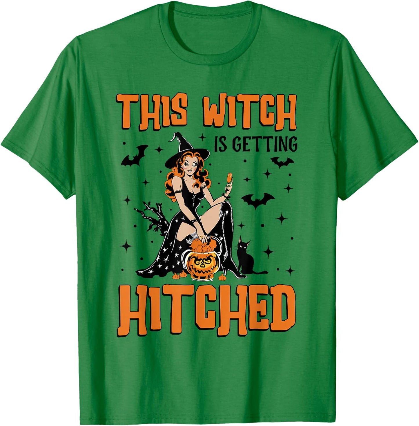 This Witch Is Getting Hitched Bride Bridesmaid Bachelorette T-Shirt - T-Shirt | Irish Green