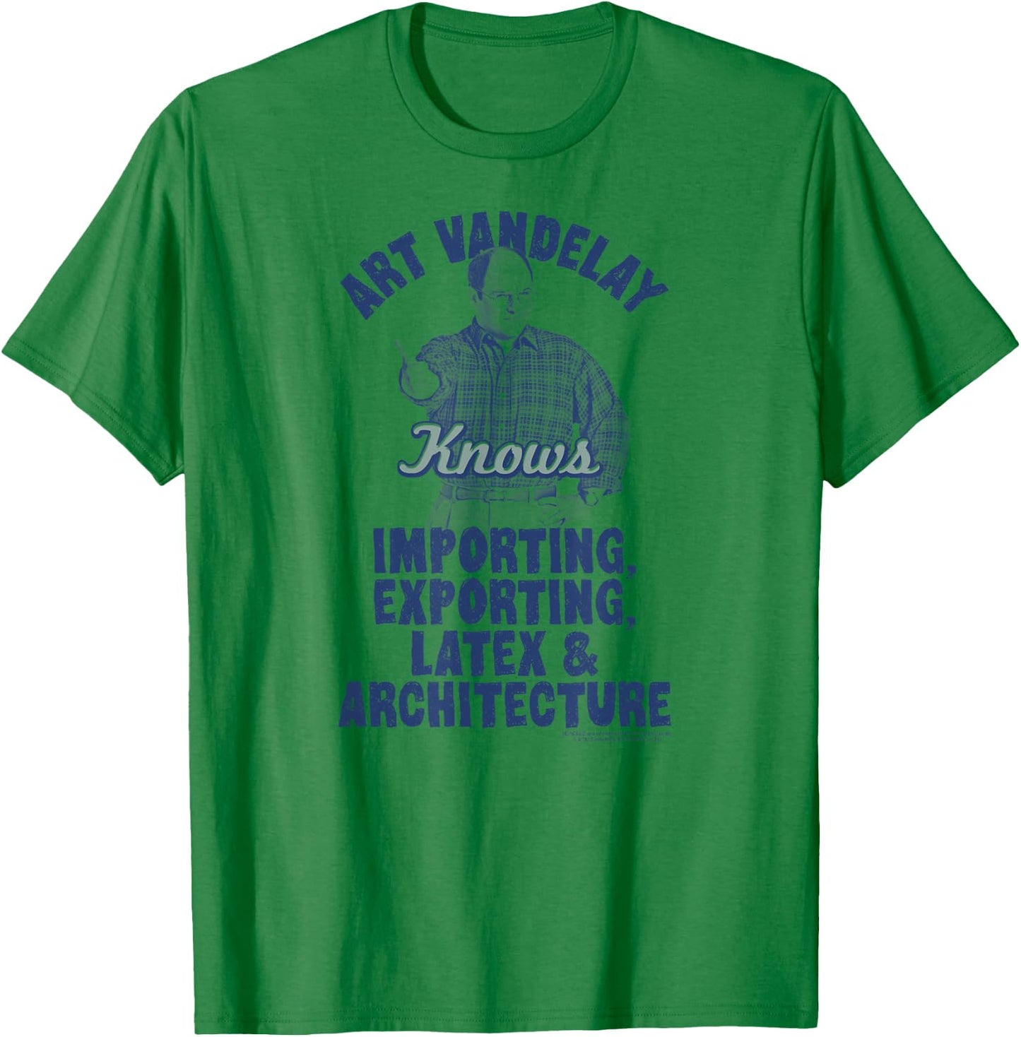 Seinfeld Art Vandelay Knows George Ad Funny 90's TV Show T-Shirt - T-Shirt | Irish Green