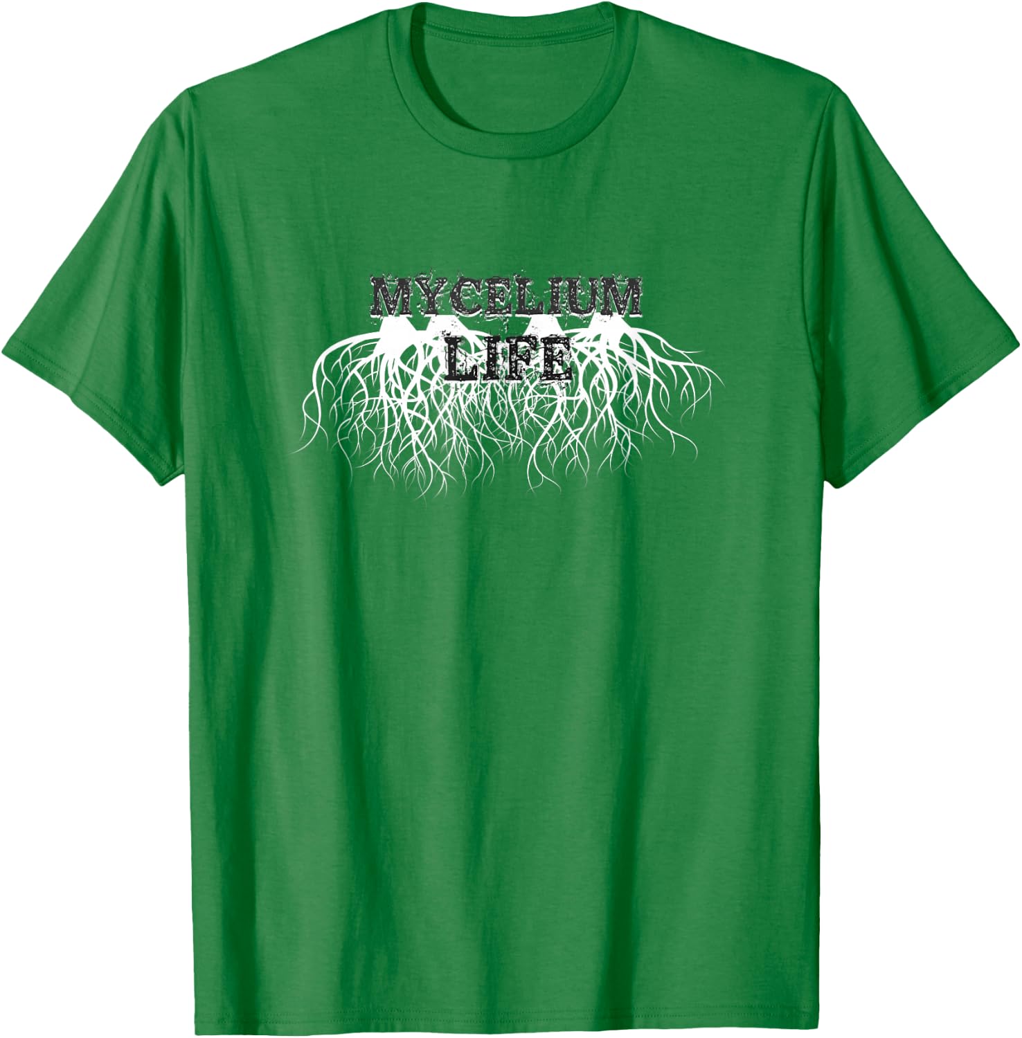 Mycelium Life - Spore Mushroom Grower, Mycology Lover T-Shirt - T-Shirt | Irish Green
