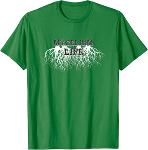 Mycelium Life - Spore Mushroom Grower, Mycology Lover T-Shirt - T-Shirt | Irish Green
