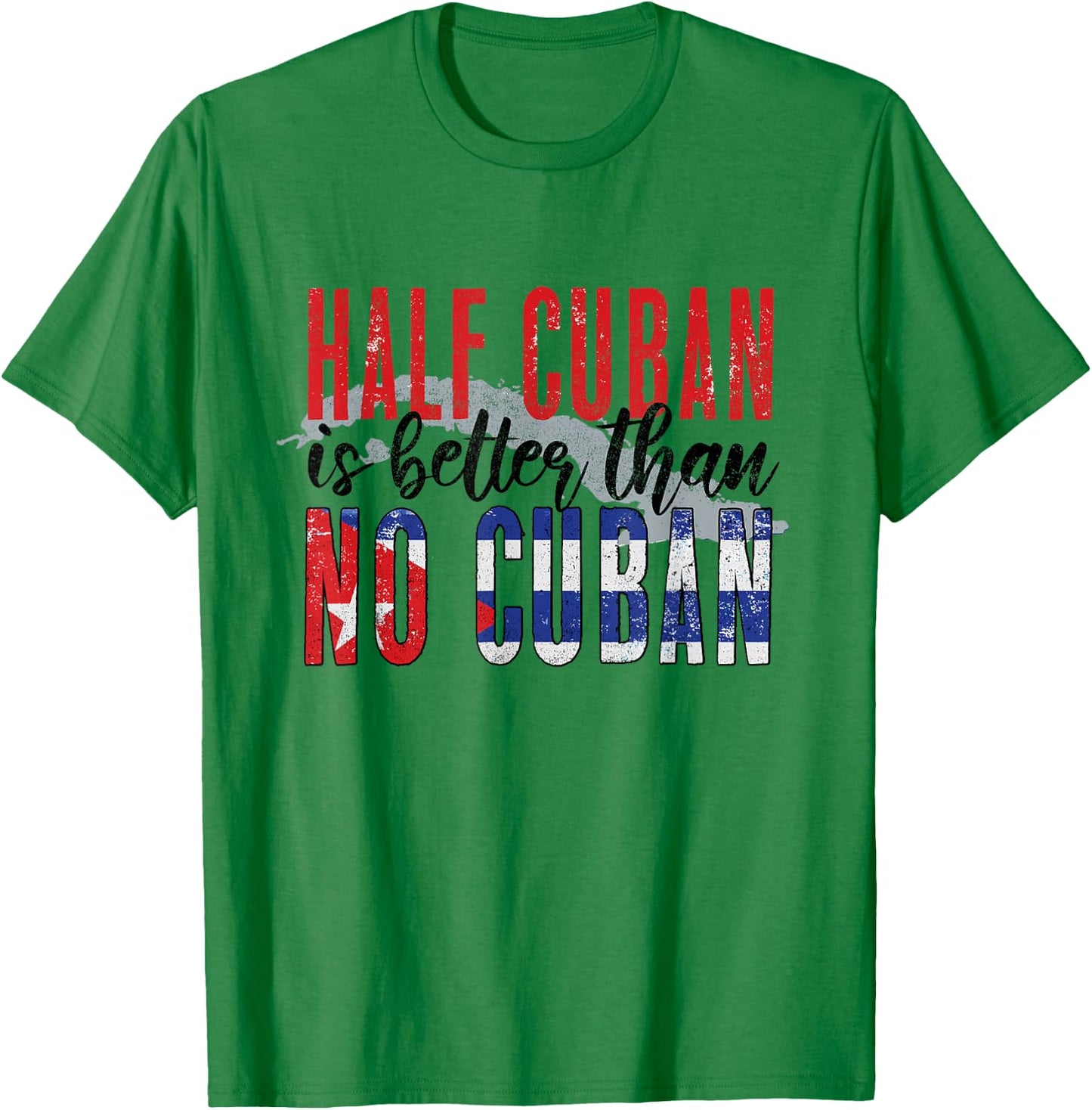 Funny Cuba Lover Graphic Men Kids Cuban T-Shirt - T-Shirt | Irish Green
