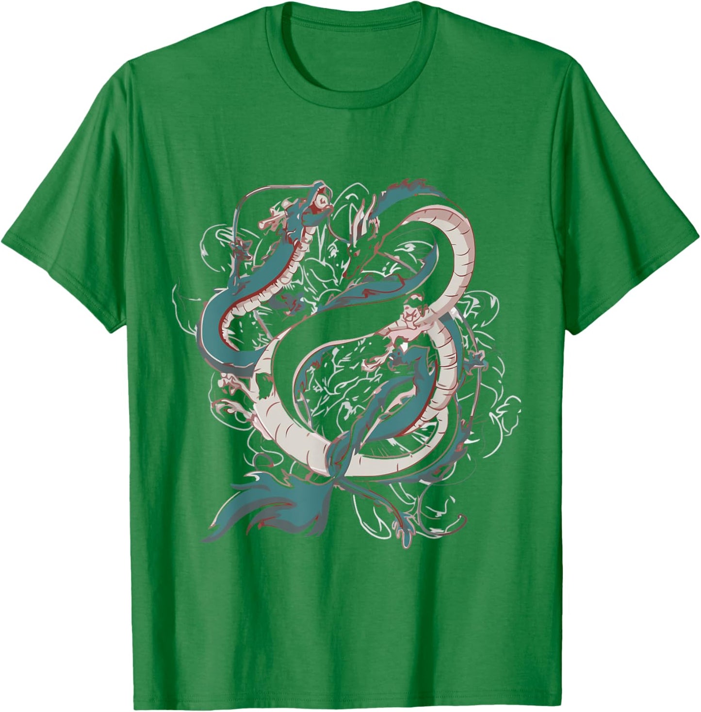 Chinese Dragons Are Fighting Each Other T-Shirt - T-Shirt | Irish Green