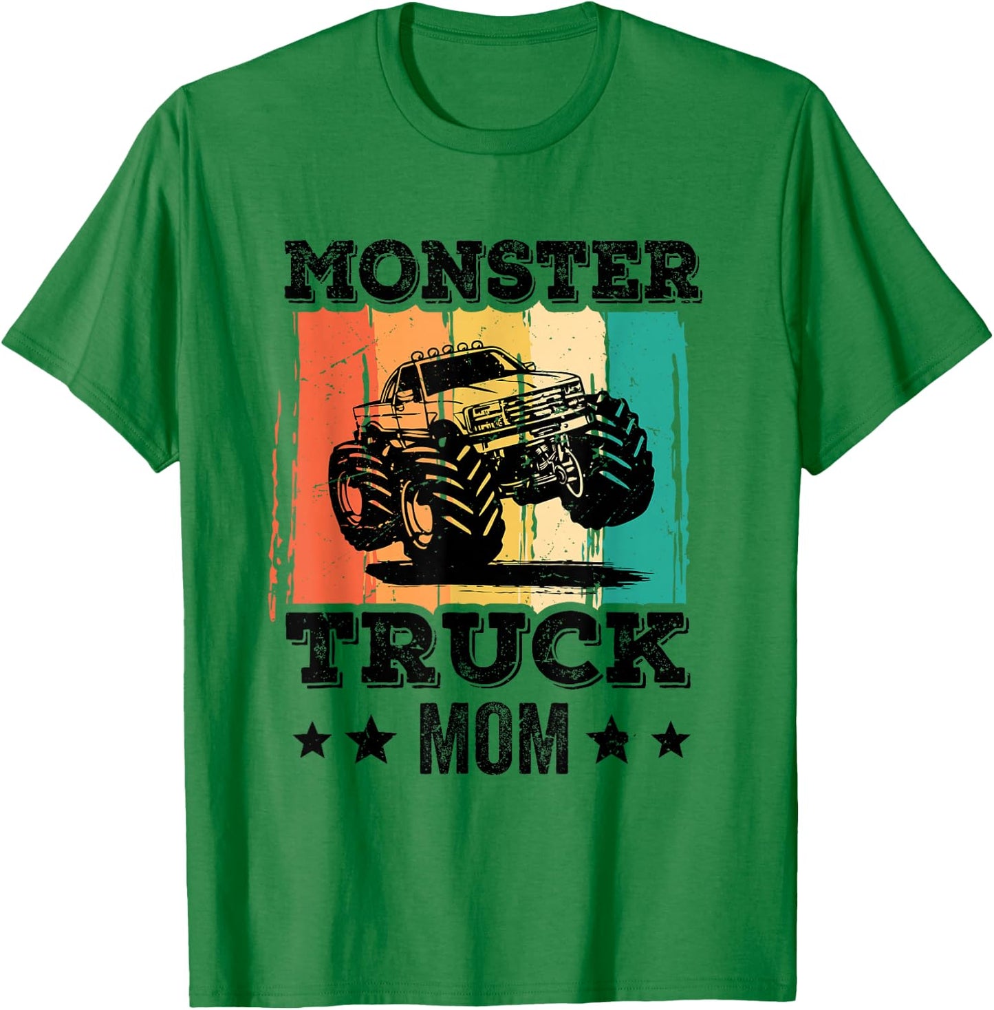 Monster Truck Mom Mum Mother's Day Retro Vintage Women T-Shirt - T-Shirt | Irish Green