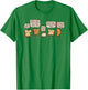 kg07 -Adults White Cotton 80% Polyester 20% Classic Fit Collarless Short Sleeve Small I Loaf Bread Puns T-Shirt - T-Shirt | Irish Green