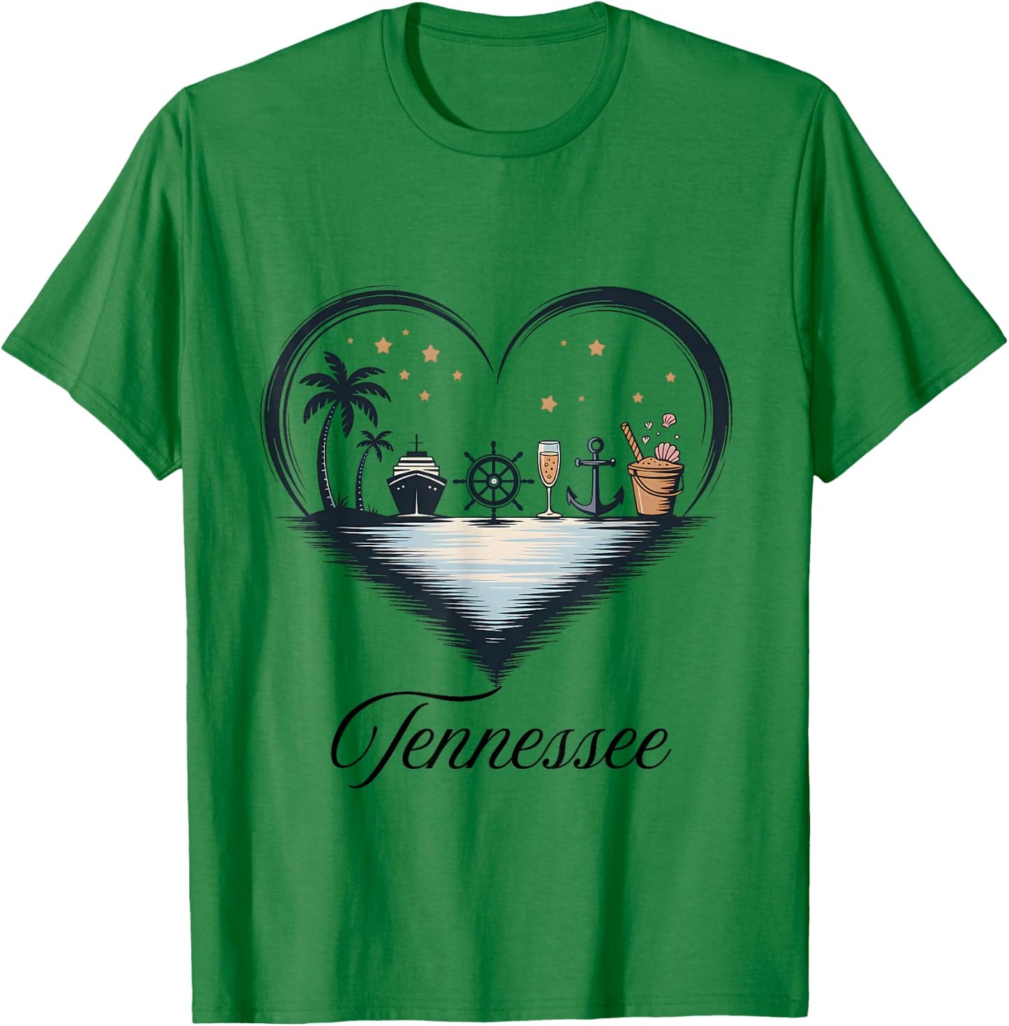 Girls Trip Cruise Vacation Travel Tennessee T-Shirt - T-Shirt | Irish Green
