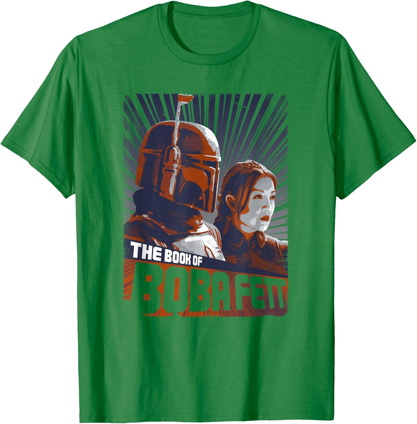 Star Wars The Book Of Boba Fett Retro Graphic Poster T-Shirt - T-Shirt | Irish Green