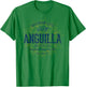 Anguilla Retro Style Vintage Anguilla T-Shirt - T-Shirt | Irish Green