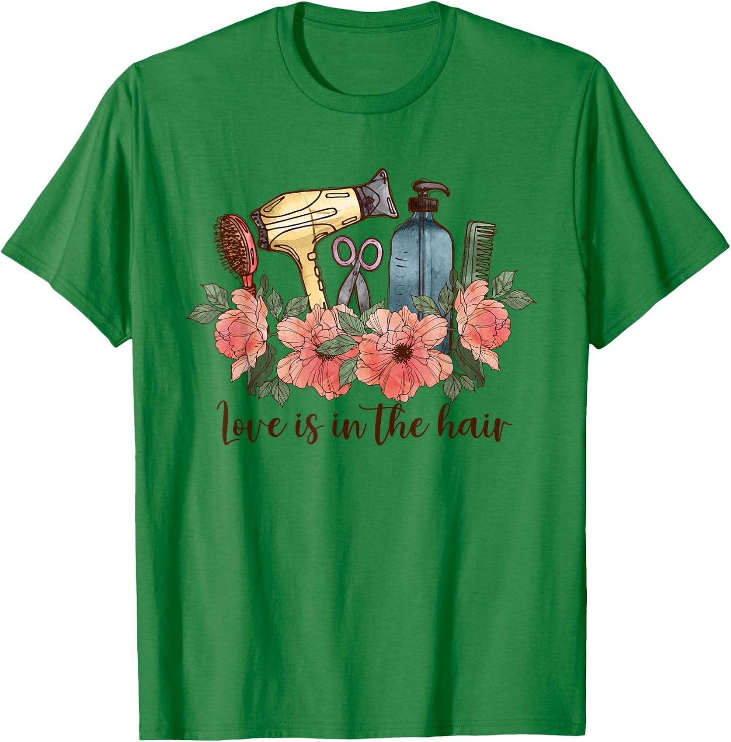 Funny Hair Hustler Hairdresser Salon & Hairstylist Stylist T-Shirt - T-Shirt | Irish Green