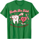 Valentines Day Dental Hygienist Squad Groovy Dentist Tooth T-Shirt - T-Shirt | Irish Green
