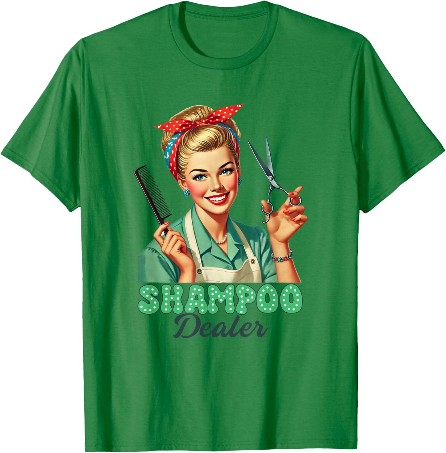 Hairdresser Hair Stylist Shampoo Dealer Barber Hairstylist T-Shirt - T-Shirt | Irish Green