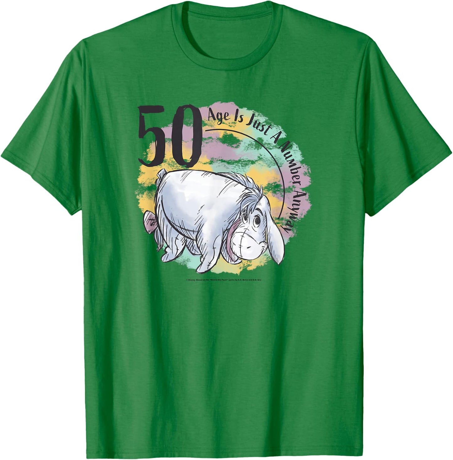 Disney Winnie The Pooh 50th Birthday Eeyore Quote T-Shirt - T-Shirt | Irish Green