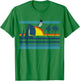 Retro Palm Tree Shirt - Tropical Beach Vintage Style 70s 80s T-Shirt - T-Shirt | Irish Green