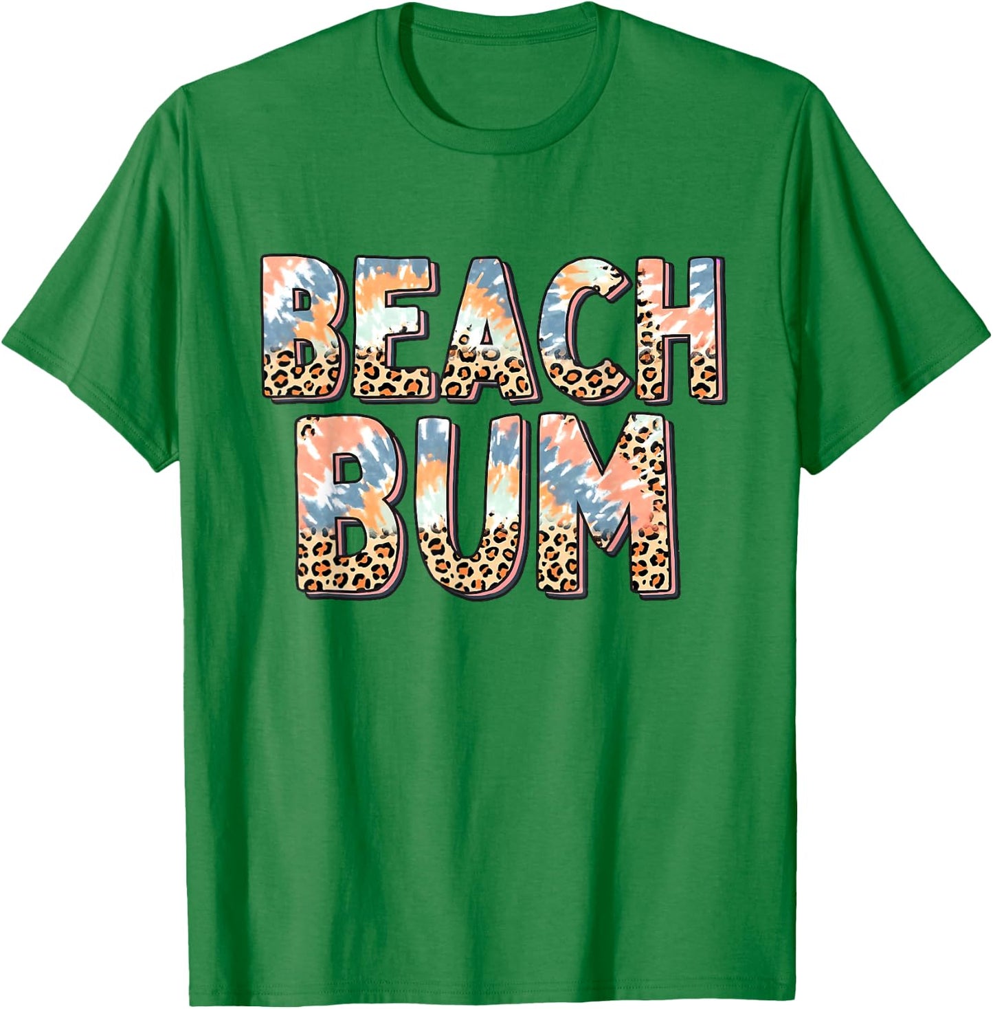 Beach Bum Women Girls Kids T-Shirt - T-Shirt | Irish Green